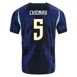 Günstige Brasilien Casemiro 5 Herrentrikot Auswärts WM 2026 Kurzarm