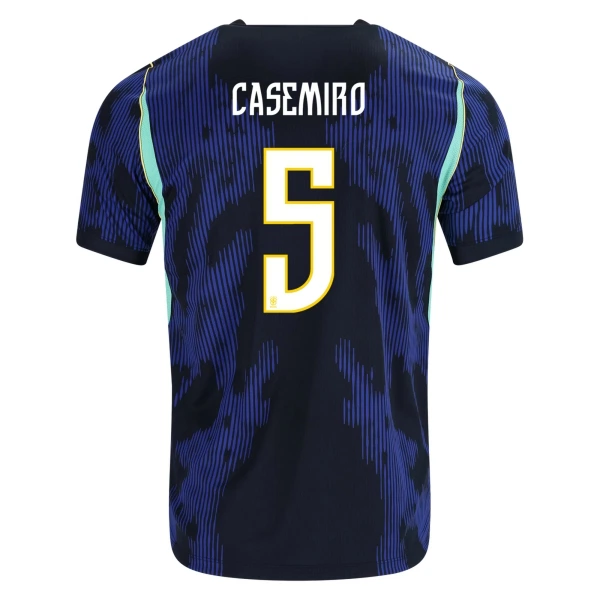 Günstige Brasilien Casemiro 5 Herrentrikot Auswärts WM 2026 Kurzarm