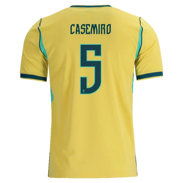 Günstige Brasilien Casemiro 5 Herrentrikot Heim WM 2026 Kurzarm