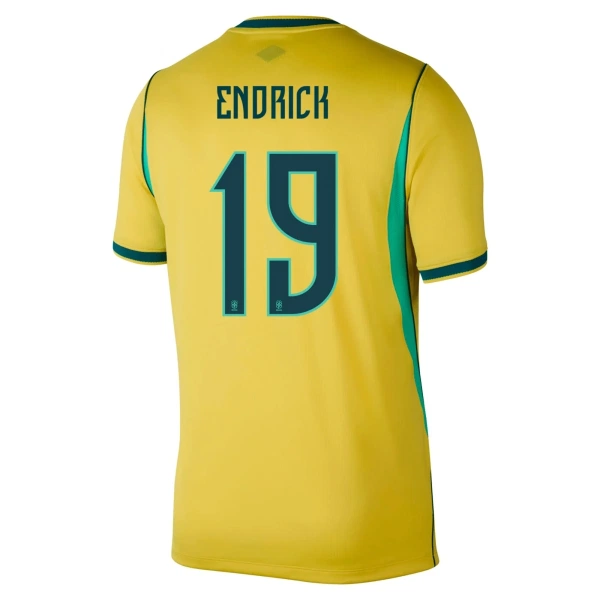 Günstige Brasilien Endrick 19 Herrentrikot Heim WM 2026 Kurzarm