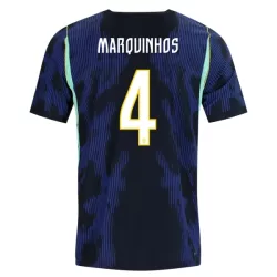 Günstige Brasilien Marquinhos 4 Herrentrikot Auswärts WM 2026 Kurzarm Günstige Brasilien Marquinhos 4 Herrentrikot Auswärts WM 2026 Kurzarm