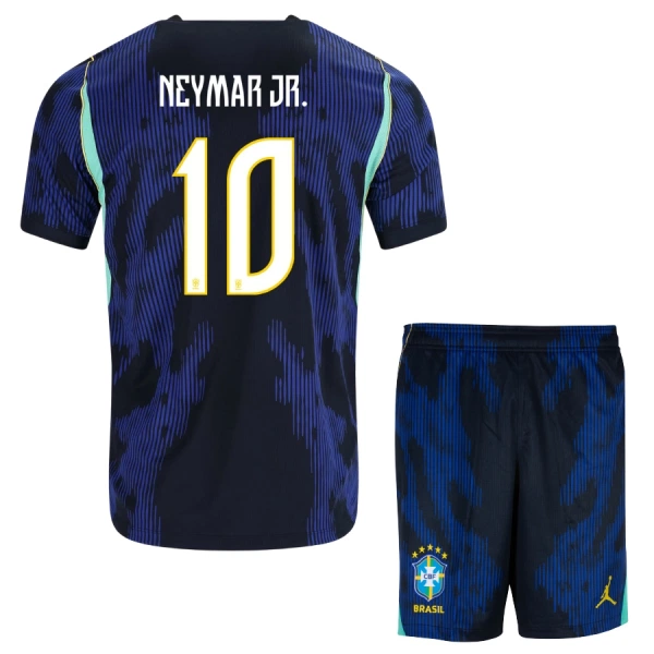 Günstige Brasilien Neymar JR 10 Kindertrikot Auswärts WM 2026 Kurzarm Günstige Brasilien Neymar JR 10 Kindertrikot Auswärts WM 2026 Kurzarm