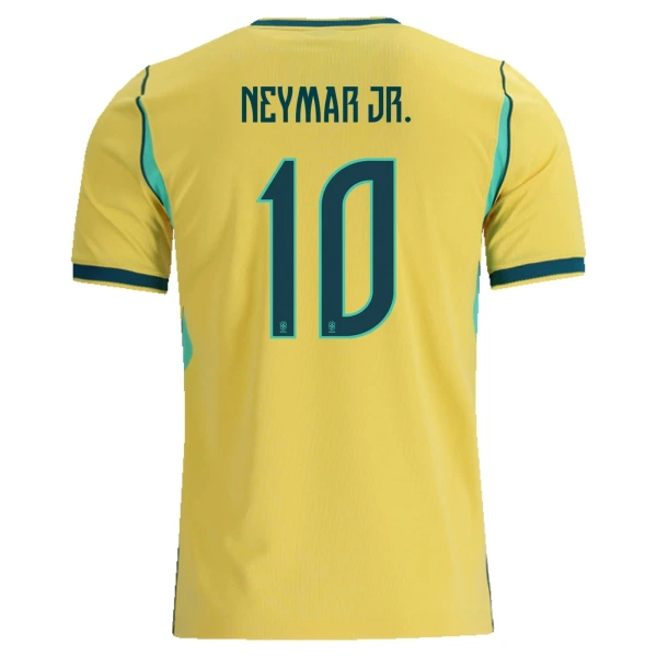 Günstige Brasilien Neymar JR 10 Kindertrikot Heim WM 2026 Kurzarm