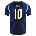 Günstige Brasilien Pele 10 Herrentrikot Auswärts WM 2026 Kurzarm