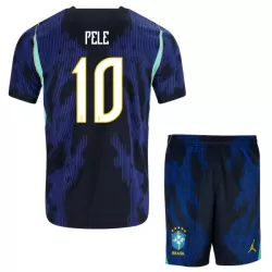Günstige Brasilien Pele 10 Kindertrikot Auswärts WM 2026 Kurzarm Günstige Brasilien Pele 10 Kindertrikot Auswärts WM 2026 Kurzarm