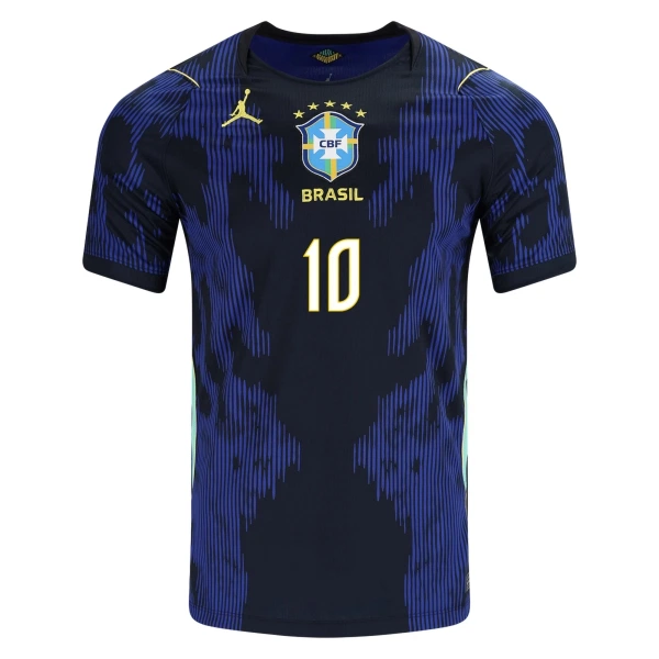 Günstige Brasilien Pele 10 Kindertrikot Auswärts WM 2026 Kurzarm