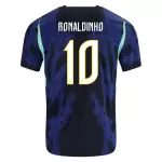 Günstige Brasilien Ronaldinho 10 Herrentrikot Auswärts WM 2026 Kurzarm