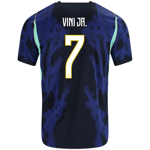 Günstige Brasilien Vini JR. 7 Kindertrikot Auswärts WM 2026 Kurzarm