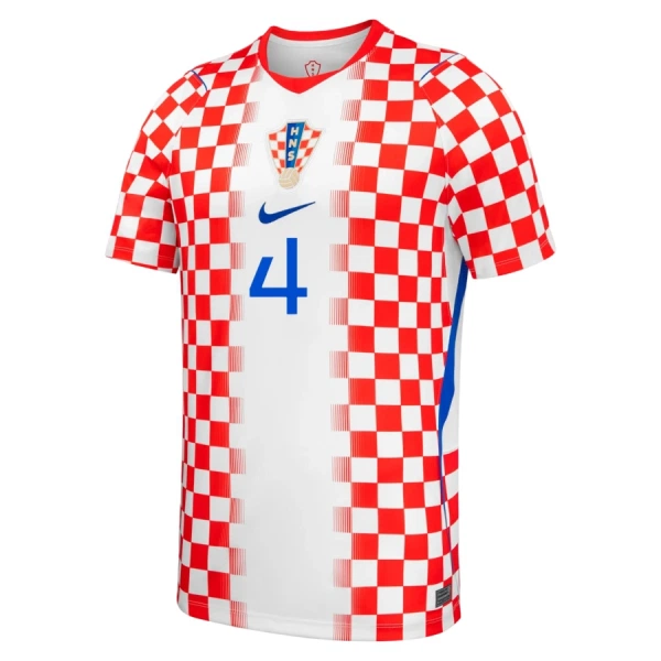 Günstige Kroatien Gvardiol 4 Herrentrikot Heim WM 2026 Kurzarm