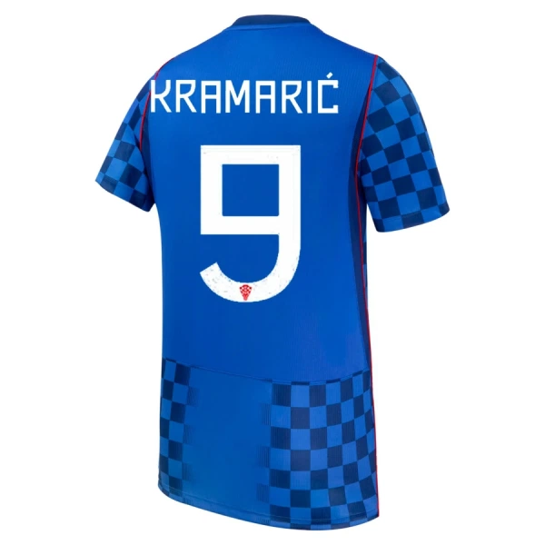 Günstige Kroatien Kramaric 9 Herrentrikot Auswärts WM 2026 Kurzarm