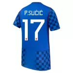 Günstige Kroatien P. Sucic 17 Herrentrikot Auswärts WM 2026 Kurzarm