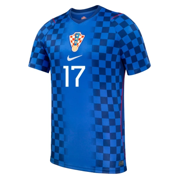 Günstige Kroatien P. Sucic 17 Herrentrikot Auswärts WM 2026 Kurzarm