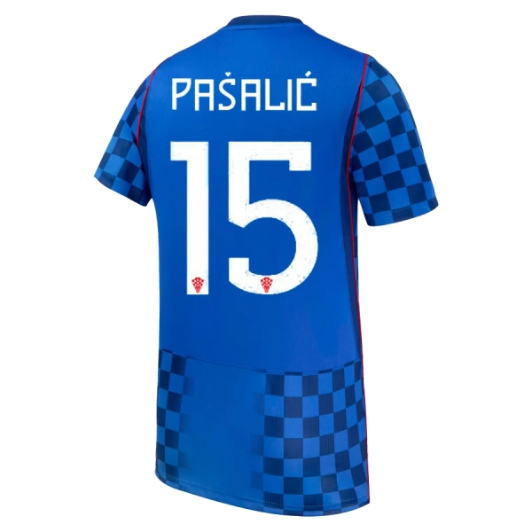 Günstige Kroatien Pasalic 15 Herrentrikot Auswärts WM 2026 Kurzarm