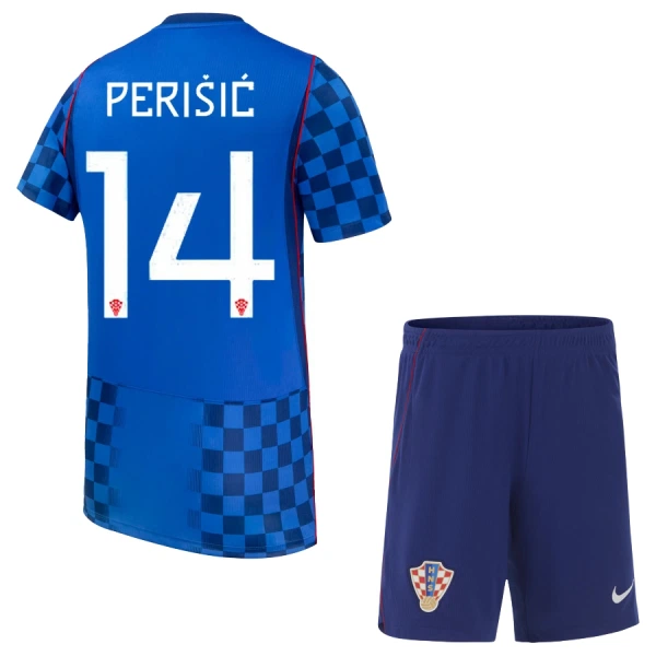 Günstige Kroatien Perišić 14 Kindertrikot Auswärts WM 2026 Kurzarm Günstige Kroatien Perišić 14 Kindertrikot Auswärts WM 2026 Kurzarm