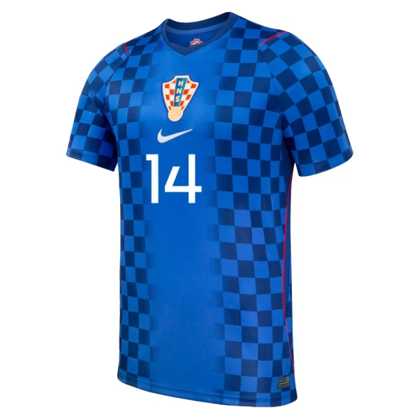 Günstige Kroatien Perišić 14 Kindertrikot Auswärts WM 2026 Kurzarm