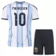 Günstige Argentinien Maradona 10 Kindertrikot Heim WM 2026 Kurzarm