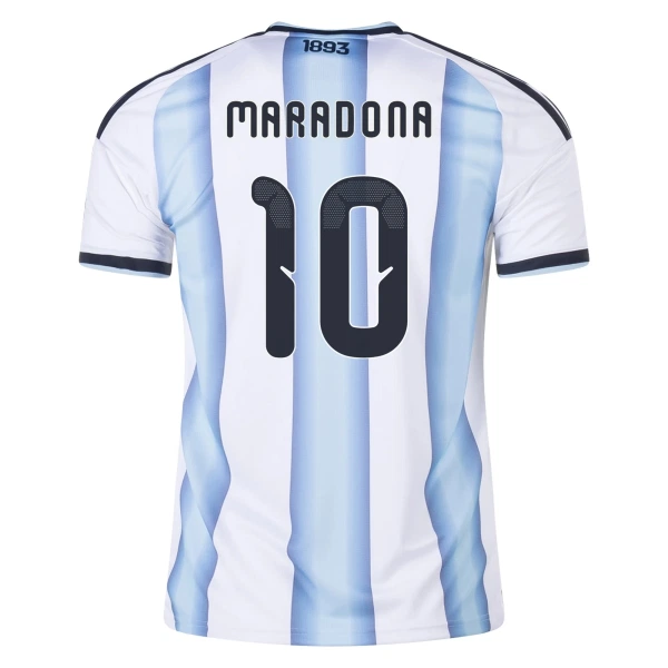 Günstige Argentinien Maradona 10 Kindertrikot Heim WM 2026 Kurzarm