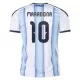 Günstige Argentinien Maradona 10 Kindertrikot Heim WM 2026 Kurzarm