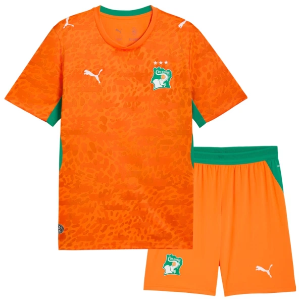 Günstige Elfenbeinküste Kindertrikot Heim WM 2026 Kurzarm