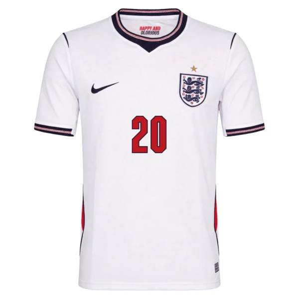 Günstige England Palmer 20 Herrentrikot Heim WM 2026 Kurzarm