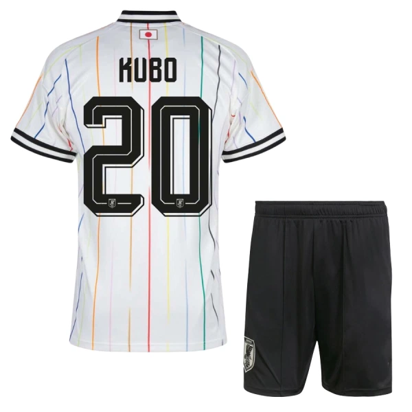 Günstige Japan Kubo 20 Kindertrikot Auswärts WM 2026 Kurzarm Günstige Japan Kubo 20 Kindertrikot Auswärts WM 2026 Kurzarm