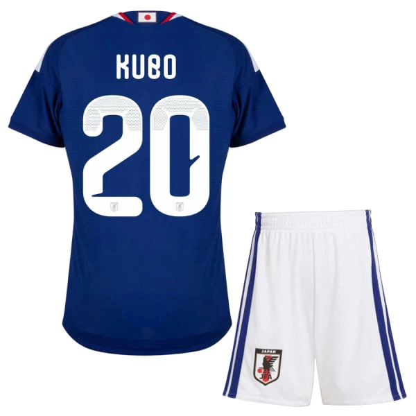 Günstige Japan Kubo 20 Kindertrikot Heim WM 2026 Kurzarm Günstige Japan Kubo 20 Kindertrikot Heim WM 2026 Kurzarm
