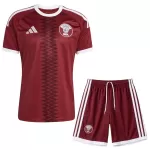 Günstige Katar Kindertrikot Heim WM 2026 Kurzarm