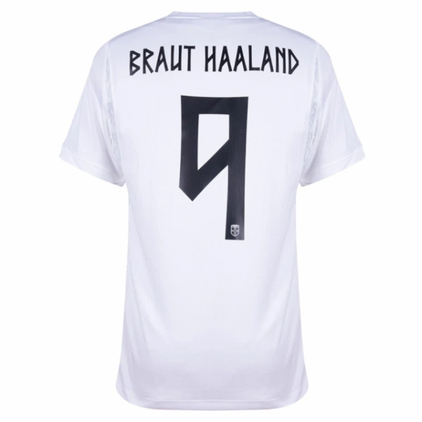 Günstige Norwegen Haaland 9 Herrentrikot Ausweich WM 2026 Kurzarm