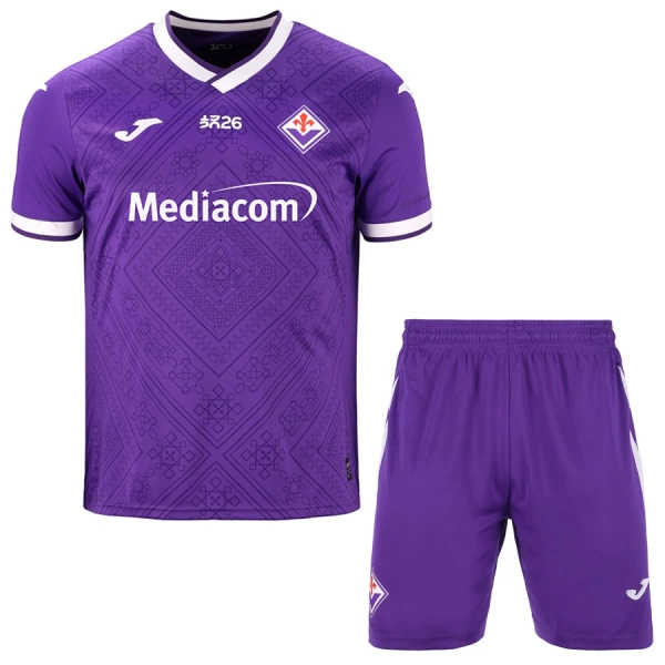 Günstige AC Florenz Kindertrikot Heim 2026/27 Kurzarm Günstige AC Florenz Kindertrikot Heim 2026/27 Kurzarm