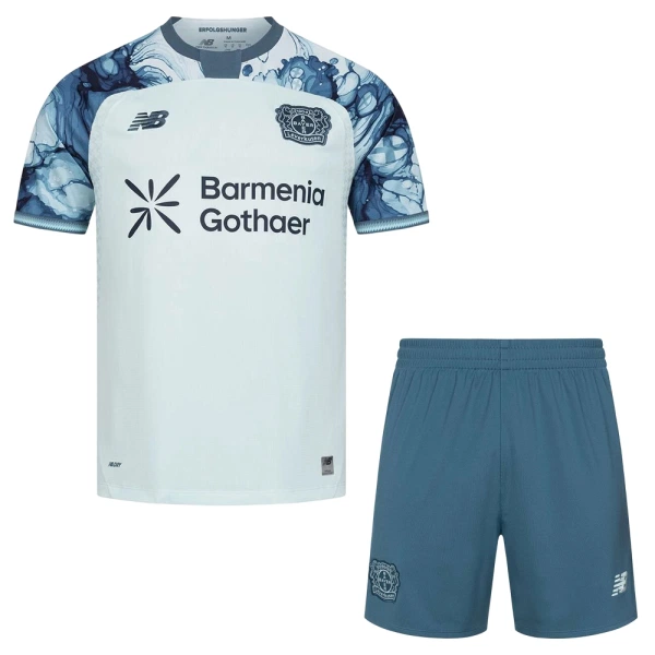 Günstige Bayer 04 Leverkusen Kindertrikot Auswärts 2026/27 Kurzarm Günstige Bayer 04 Leverkusen Kindertrikot Auswärts 2026/27 Kurzarm