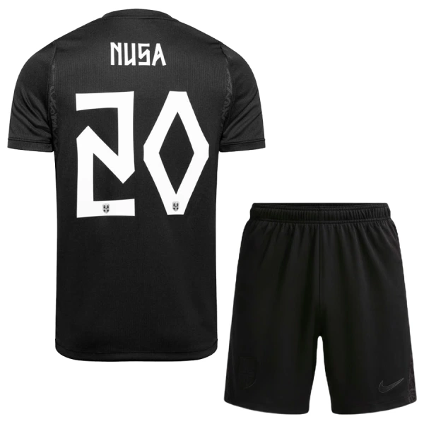 Günstige Norwegen Nusa 20 Kindertrikot Auswärts WM 2026 Kurzarm