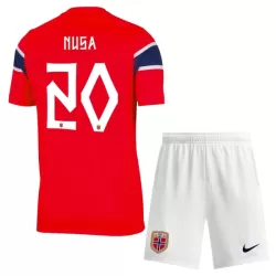 Günstige Norwegen Nusa 20 Kindertrikot Heim WM 2026 Kurzarm