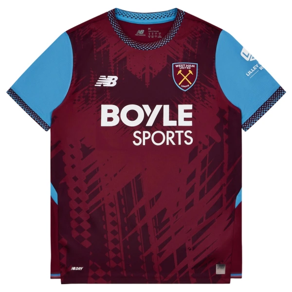 Günstige West Ham United Herrentrikot Heim 2026/27 Kurzarm Günstige West Ham United Herrentrikot Heim 2026/27 Kurzarm