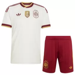 Günstige Spanien 2 Stars Kindertrikot Auswärts WM 2026 Kurzarm Günstige Spanien 2 Stars Kindertrikot Auswärts WM 2026 Kurzarm