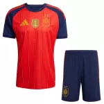 Günstige Spanien 2 Stars Kindertrikot Heim WM 2026 Kurzarm