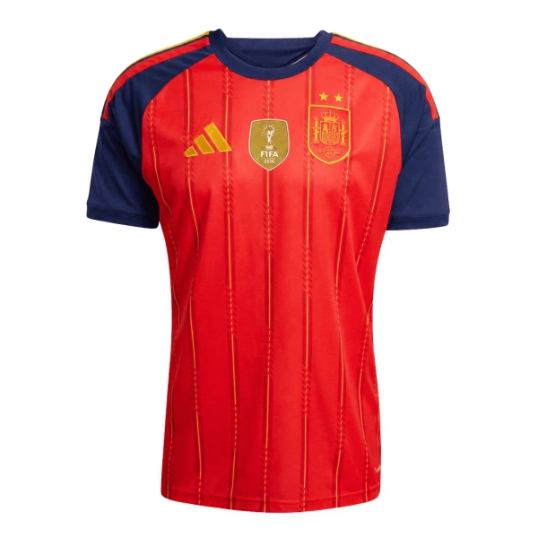 Günstige Spanien 2 Stars Kindertrikot Heim WM 2026 Kurzarm