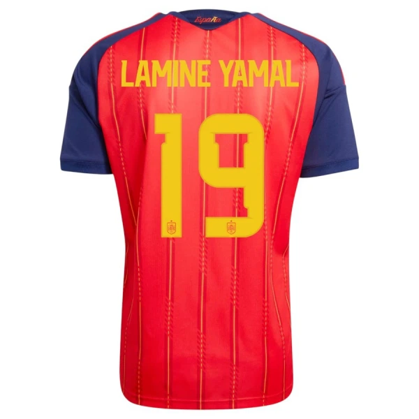 Günstige Spanien 2 Stars Lamine Yamal 19 Herrentrikot Heim WM 2026 Kurzarm