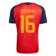 Günstige Spanien 2 Stars Rodrigo 16 Herrentrikot Heim WM 2026 Kurzarm