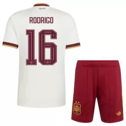 Günstige Spanien 2 Stars Rodrigo 16 Kindertrikot Auswärts WM 2026 Kurzarm