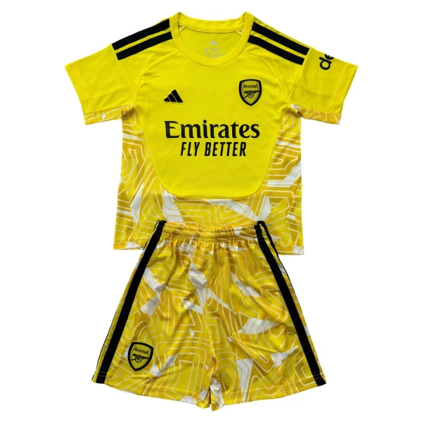 Günstige Arsenal Torwart Kindertrikot 2026/27 Kurzarm Gelbe Günstige Arsenal Torwart Kindertrikot 2026/27 Kurzarm Gelbe