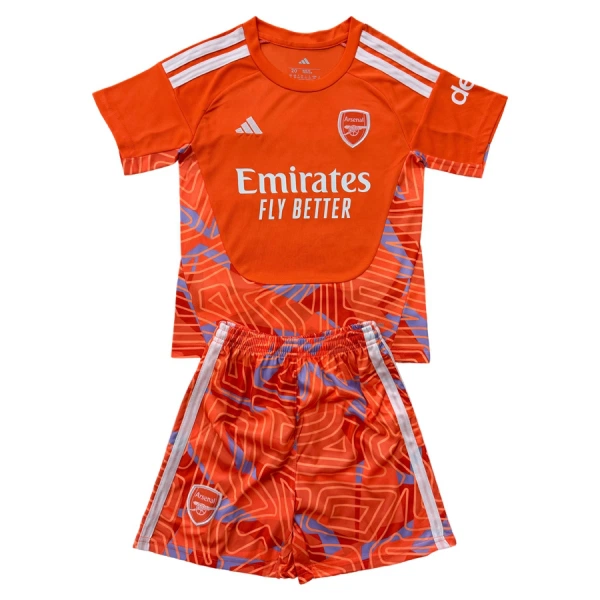 Günstige Arsenal Torwart Kindertrikot 2026/27 Kurzarm Orange