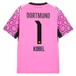 Günstige Borussia Dortmund Kobel 1 Torwart Herrentrikot Auswärts 2026/27 Kurzarm Rosa