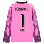 Günstige Borussia Dortmund Kobel 1 Torwart Herrentrikot Auswärts 2026/27 Langarm Rosa