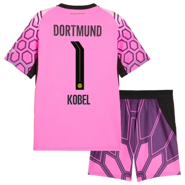 Günstige Borussia Dortmund Kobel 1 Torwart Kindertrikot Auswärts 2026/27 Kurzarm Rosa Günstige Borussia Dortmund Kobel 1 Torwart Kindertrikot Auswärts 2026/27 Kurzarm Rosa