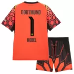 Günstige Borussia Dortmund Kobel 1 Torwart Kindertrikot Heim 2026/27 Kurzarm Orange