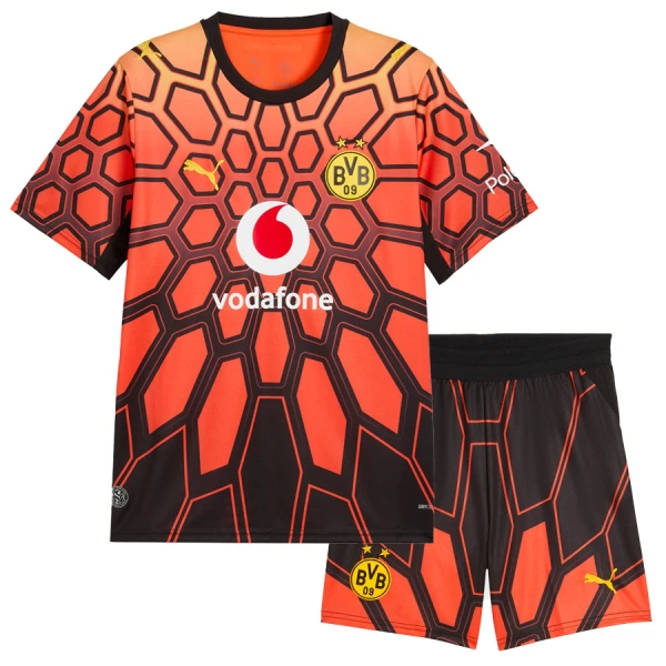 Günstige Borussia Dortmund Kobel 1 Torwart Kindertrikot Heim 2026/27 Kurzarm Orange