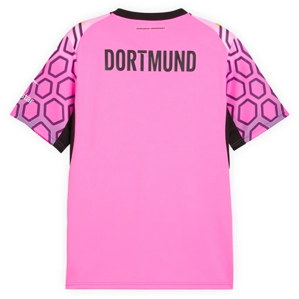 Günstige Borussia Dortmund Torwart Herrentrikot Auswärts 2026/27 Kurzarm Rosa