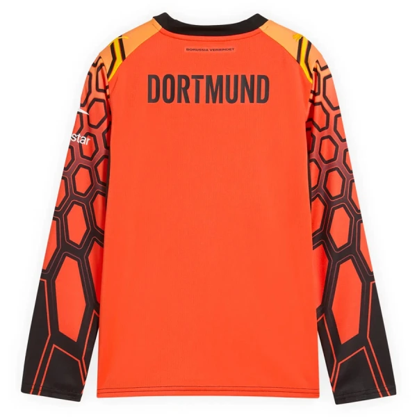 Günstige Borussia Dortmund Torwart Kindertrikot Heim 2026/27 Langarm Orange