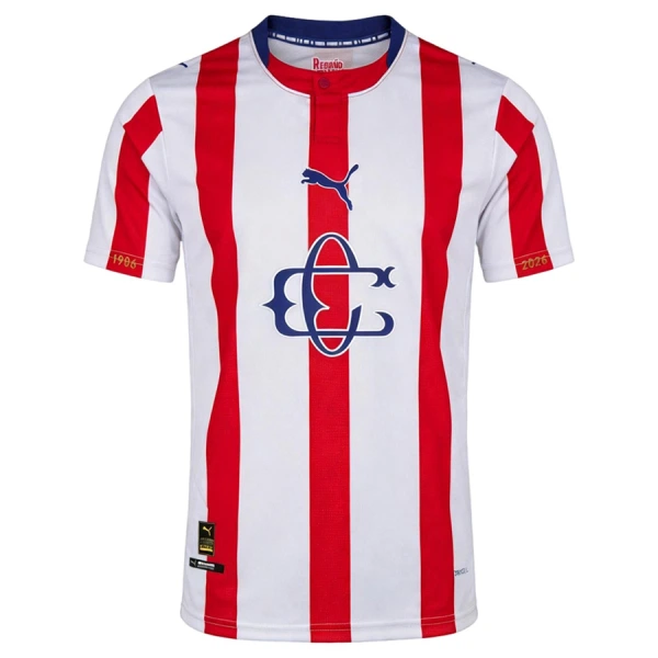 Günstige CD Guadalajara Herrentrikot 120th Jubiläum 2025/26 Kurzarm Günstige CD Guadalajara Herrentrikot 120th Jubiläum 2025/26 Kurzarm