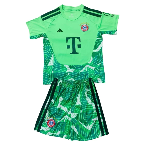 Günstige FC Bayern München Torwart Kindertrikot 2026/27 Kurzarm Grüne Günstige FC Bayern München Torwart Kindertrikot 2026/27 Kurzarm Grüne